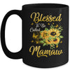 Blessed To Be Called Mamaw Sunflower Mothers Day Mug Coffee Mug | Teecentury.com