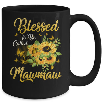 Blessed To Be Called MawMaw Sunflower Mothers Day Mug Coffee Mug | Teecentury.com