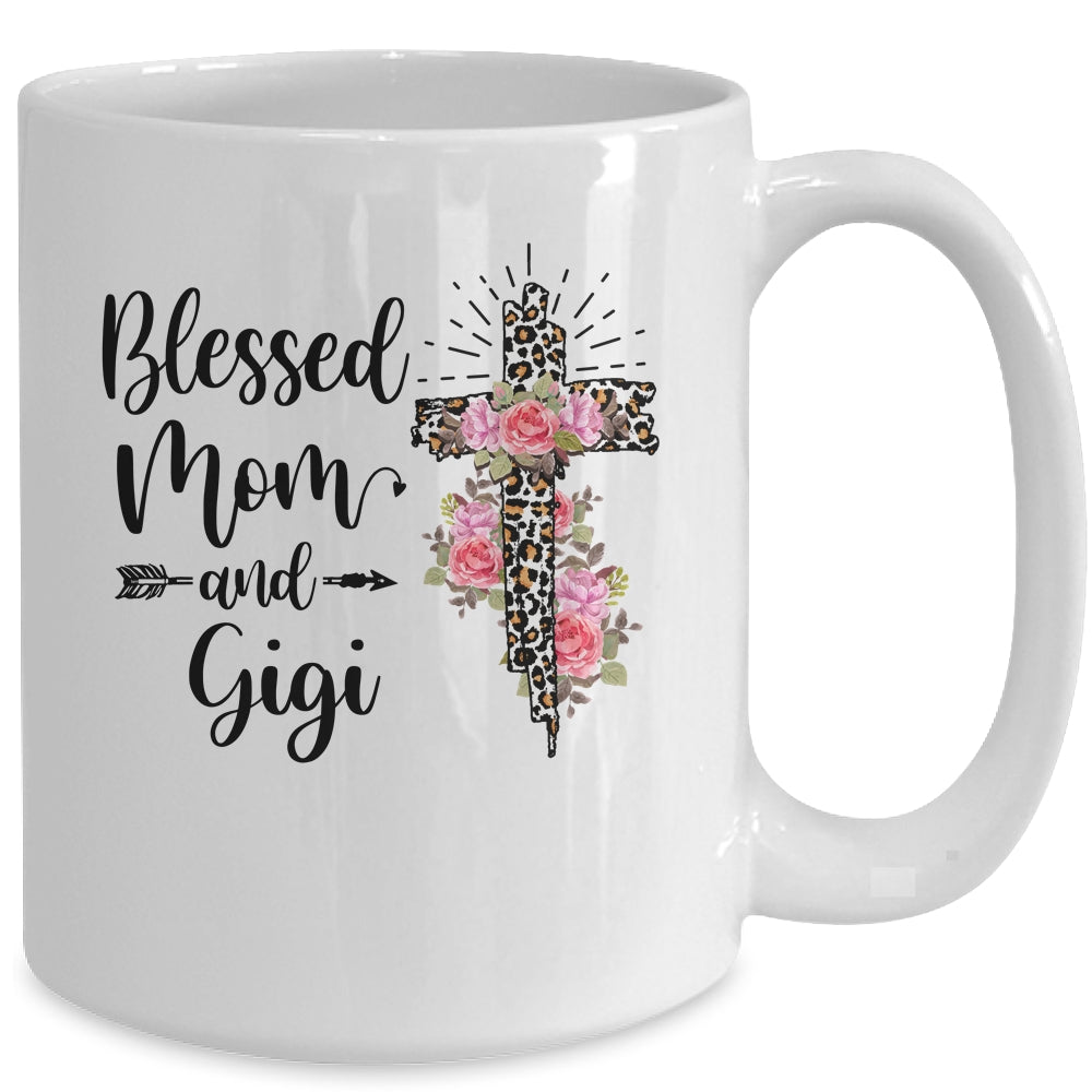 Blessed To Be Called Mom And Gigi Funny Gigi Mug Coffee Mug | Teecentury.com