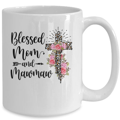 Blessed To Be Called Mom And Mawmaw Funny Mawmaw Mug Coffee Mug | Teecentury.com
