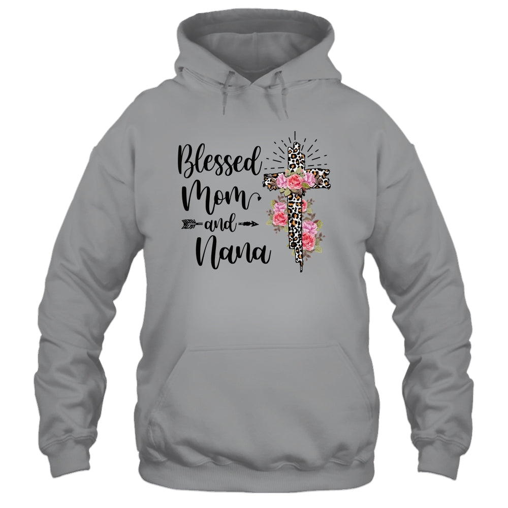 Blessed To Be Called Mom And Nana Funny Nana T-Shirt & Hoodie | Teecentury.com