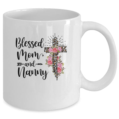 Blessed To Be Called Mom And Nanny Funny Nanny Mug Coffee Mug | Teecentury.com