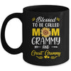 Blessed To Be Called Mom Grammy Great Grammy Mothers Day Mug | teecentury