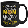 Blessed To Be Called Mom Granny Great Granny Mothers Day Mug | teecentury