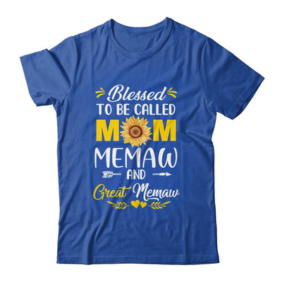 Blessed To Be Called Mom Memaw Great Memaw Mothers Day Shirt & Tank Top | teecentury