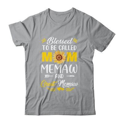 Blessed To Be Called Mom Memaw Great Memaw Mothers Day Shirt & Tank Top | teecentury