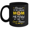 Blessed To Be Called Mom Memaw Great Memaw Mothers Day Mug | teecentury