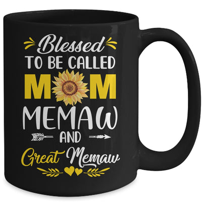Blessed To Be Called Mom Memaw Great Memaw Mothers Day Mug | teecentury
