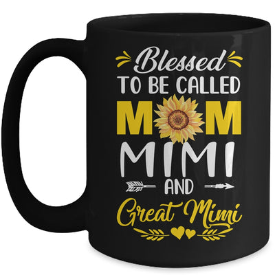 Blessed To Be Called Mom Mimi Great Mimi Mothers Day Mug | teecentury