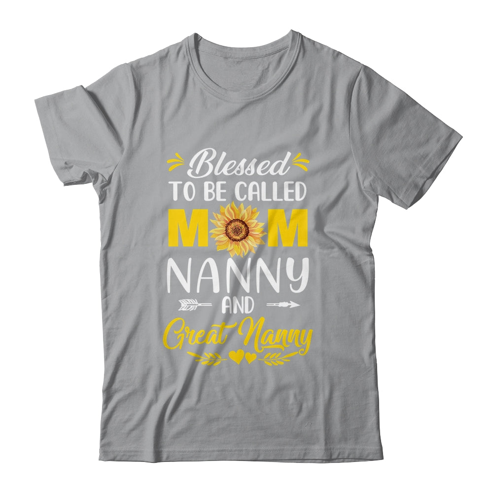 Blessed To Be Called Mom Nanny Great Nanny Mothers Day Shirt & Tank Top | teecentury