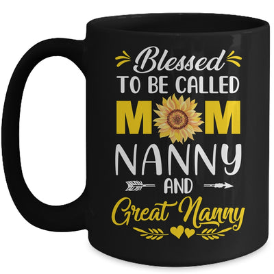 Blessed To Be Called Mom Nanny Great Nanny Mothers Day Mug | teecentury