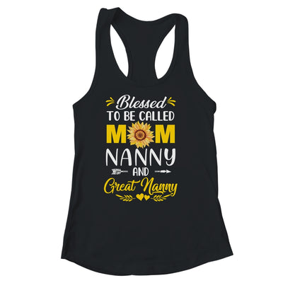 Blessed To Be Called Mom Nanny Great Nanny Mothers Day Shirt & Tank Top | teecentury