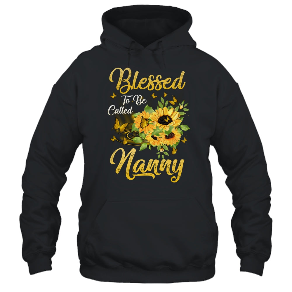 Blessed To Be Called Nanny Sunflower Mothers Day T-Shirt & Tank Top | Teecentury.com