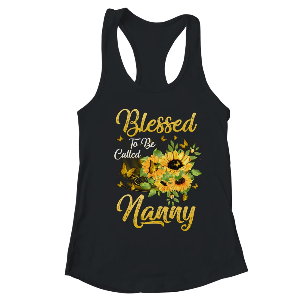 Blessed To Be Called Nanny Sunflower Mothers Day T-Shirt & Tank Top | Teecentury.com
