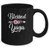 Blessed Yaya Heart Decoration Yaya For Mothers Day Mug | teecentury