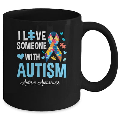 Blue Autism I Love Someone With. Autism Awareness Mug | teecentury