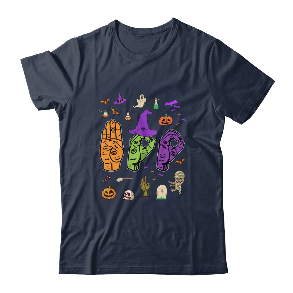 Boo American Sign Language Pride ASL Deaf Halloween Gift T-Shirt & Hoodie | Teecentury.com