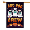 Boo Boo Crew Halloween Flag Ghost Doctor Paramedic EMT Nurse Halloween Flag | Teecentury.com