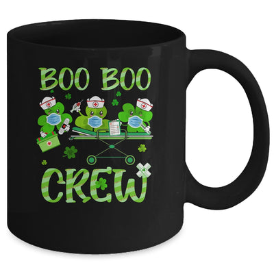 Boo Boo Crew Nurse St Patrick's Day Shamrock Face Mask Nurse Mug Coffee Mug | Teecentury.com