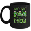 Boo Boo Crew Nurse St Patrick's Day Shamrock Face Mask Nurse Mug Coffee Mug | Teecentury.com