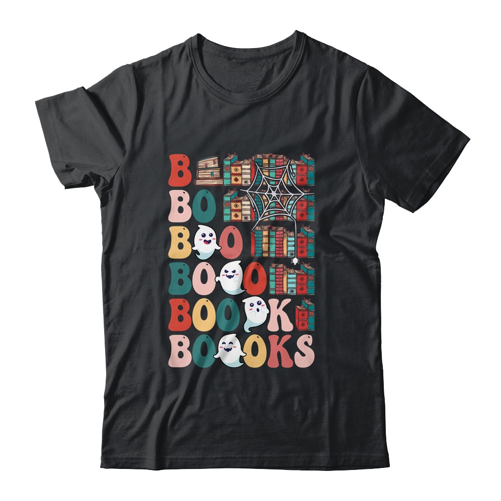 Boooks Ghosts Funny Halloween Teacher Book Library Reading Shirt & Hoodie | teecentury