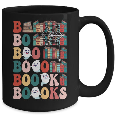 Boooks Ghosts Funny Halloween Teacher Book Library Reading Mug | teecentury