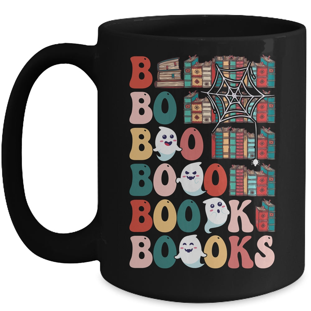 Boooks Ghosts Funny Halloween Teacher Book Library Reading Mug | teecentury