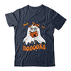 Booooks Cute Ghost Reading Library Books Halloween Teacher Shirt & Hoodie | teecentury