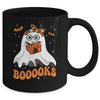 Booooks Cute Ghost Reading Library Books Halloween Teacher Mug | teecentury