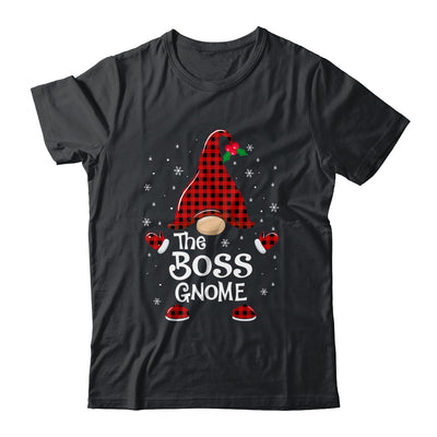 Boss Gnome Buffalo Plaid Matching Christmas Pajama Gift T-Shirt & Sweatshirt | Teecentury.com