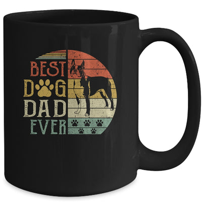 Boston Terrier Best Dog Dad Ever Vintage Father's Day Retro Mug Coffee Mug | Teecentury.com