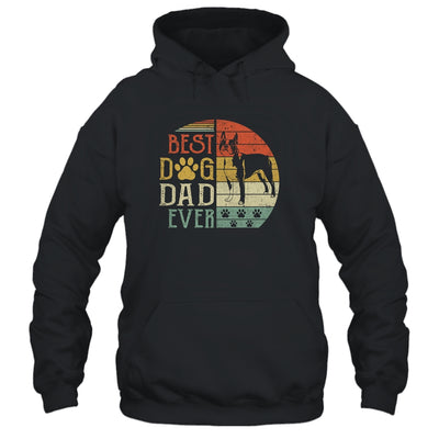 Boston Terrier Best Dog Dad Ever Vintage Father's Day Retro T-Shirt & Hoodie | Teecentury.com