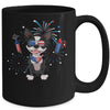 Boston Terrier Dog American USA Flag 4th of July Lover Mug | teecentury