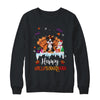 Boston Terrier Happy HalloThanksMas Halloween Christmas Shirt & Sweatshirt | teecentury