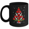 Bowling Christmas Tree Santa Pickleball X Mas Lights Mug | teecentury