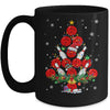 Bowling Christmas Tree Santa Pickleball X Mas Lights Mug | teecentury