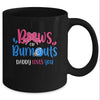 Bows Or Burnouts Daddy Loves You Gender Reveal Party Mug Coffee Mug | Teecentury.com