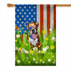 Boxer American USA Flag 4th of July Dog Lover On Independence Day | teecentury