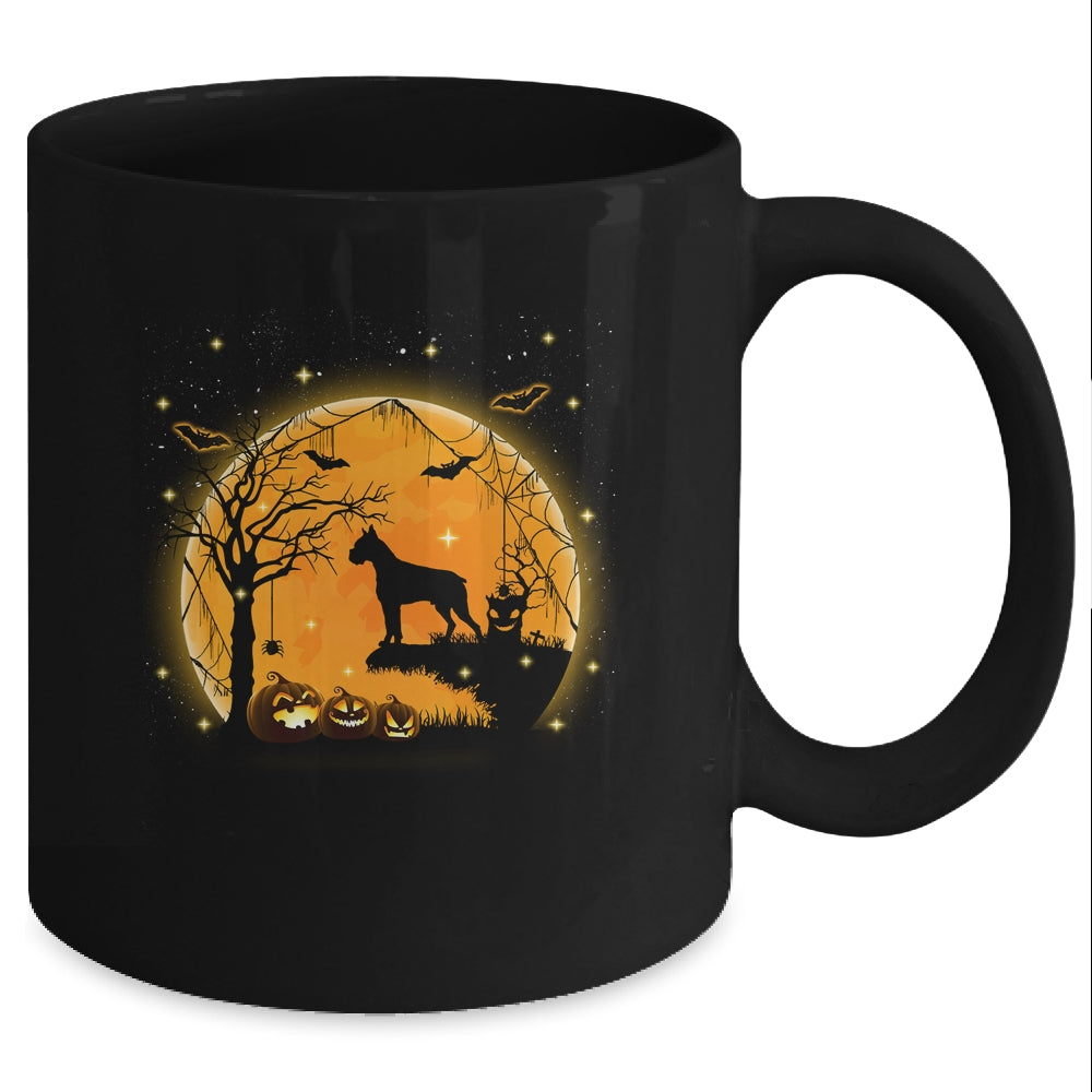Boxer Dog And Moon Funny Halloween Costume Gift Mug Coffee Mug | Teecentury.com