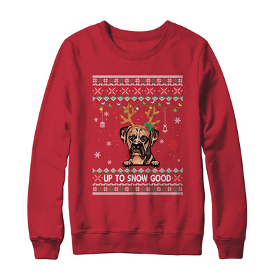 Boxer Dog Reindeer Ugly Christmas Xmas T-Shirt & Sweatshirt | Teecentury.com