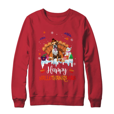 Boxer Happy HalloThanksMas Halloween Thanksgiving Christmas Shirt & Sweatshirt | teecentury