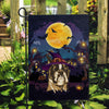 Boxer Witch Halloween Flag Castle Background For Dog Lover Home Flag | Teecentury.com