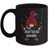 Boyfriend Gnome Buffalo Plaid Matching Christmas Pajama Gift Mug Coffee Mug | Teecentury.com