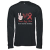 Brain Aneurysm Awareness Peace Love Cure Leopard T-Shirt & Hoodie | Teecentury.com