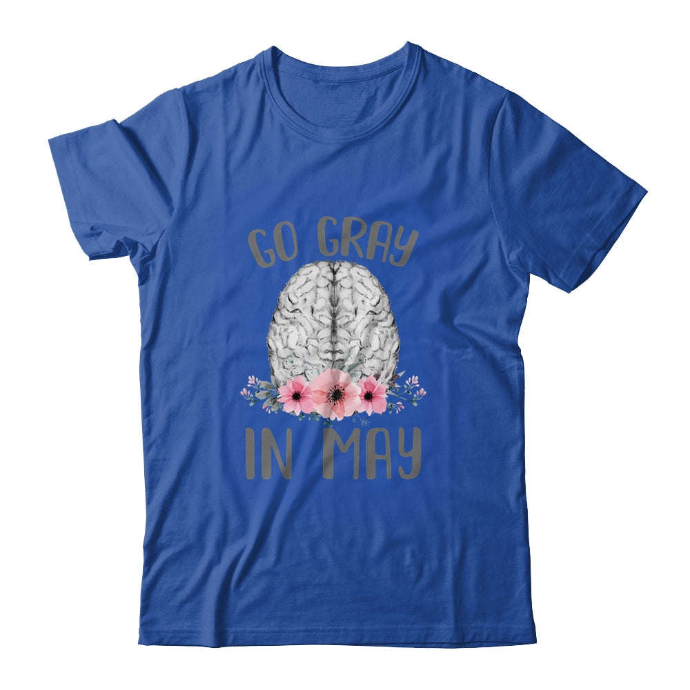Brain Cancer Awareness Go Gray In May Shirt & Tank Top | teecentury