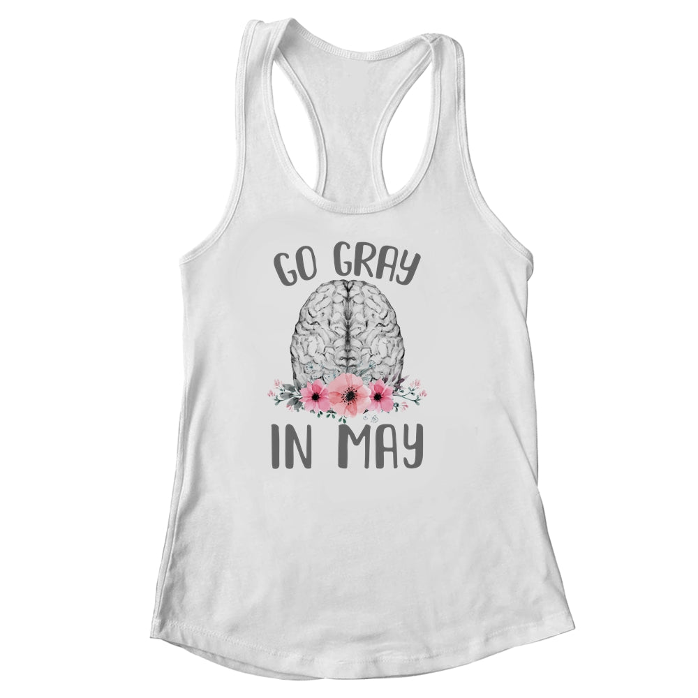 Brain Cancer Awareness Go Gray In May Shirt & Tank Top | teecentury