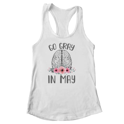 Brain Cancer Awareness Go Gray In May Shirt & Tank Top | teecentury