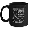 Brain Cancer Awareness Messed With The Wrong Family Support Mug Coffee Mug | Teecentury.com