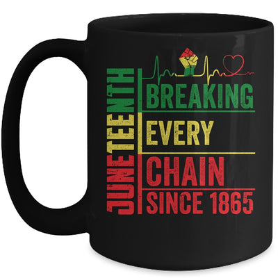 Breaking Every Chain Since 1865 Juneteenth Black History Mug Coffee Mug | Teecentury.com