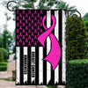 Breast Cancer Awareness America Flag Pink Ribbon Flag | Teecentury.com